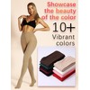 HONENNA Colorful Womens Fleece Lined Tights High Waisted Opaque Winter