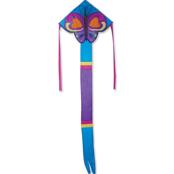 Kite - Easy Flyer "Sweetheart" Butterfly 33" X 21" - Includes 300ft 30lb Test Kite Line and Winder