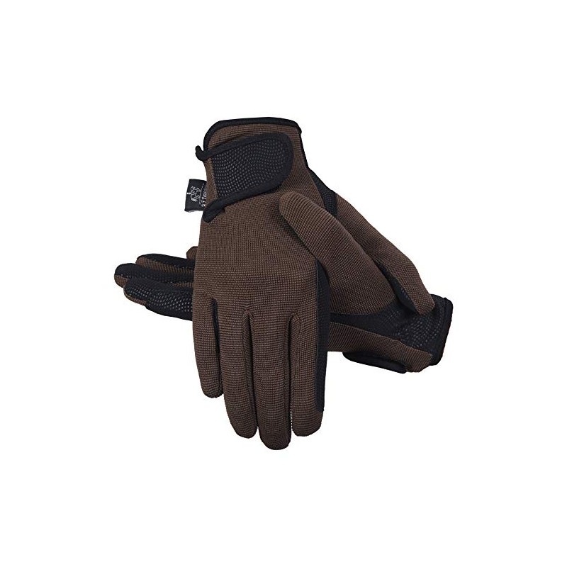 AFE Ladies Horse Riding Gloves Track Fabric Gloves Synthetic Leather