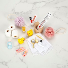 Gnome Accessories 20 Pieces Miniature Gnome Accessories Bath Set Gnome Accessories Christmas Gnome Accessories Miniature Gnome Accessories Secret Santa Pranks Accessories