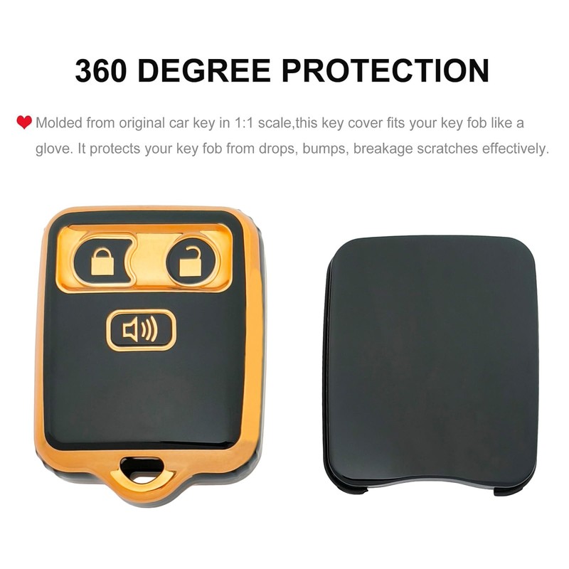 Key Fob Cover Case Shell Soft TPU Protector Holder Keychain