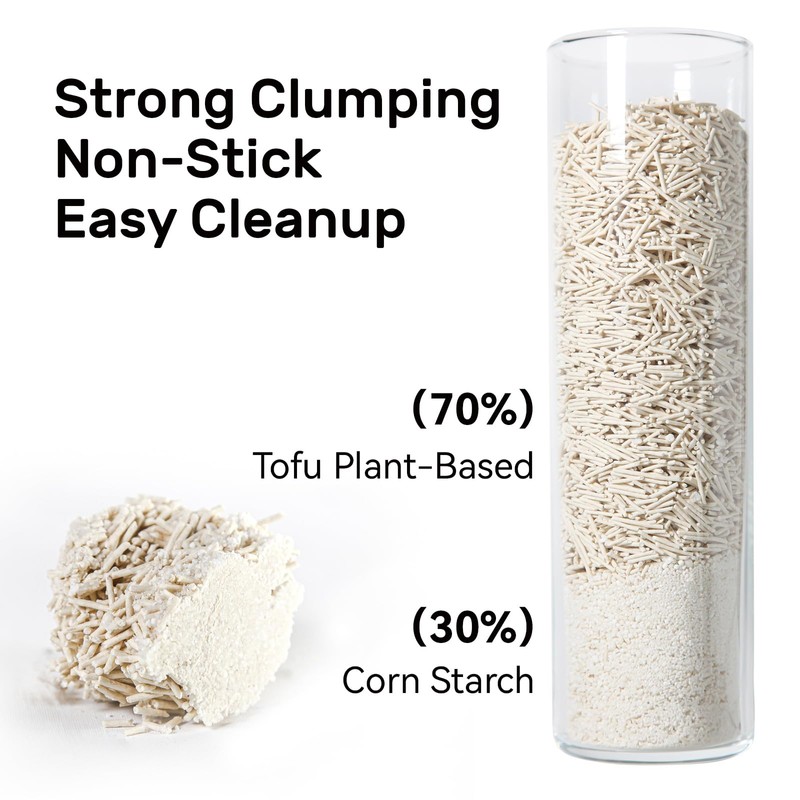 Purrify EcoFusion 3-Pack Tofu Cat Litter (8lb x3) – Plant-Based