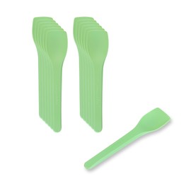 Restaurantware Green CPLA Ice Cream Spoons 100 Pack Of 4-Inch Heat-Resistant Mini Plastic Spoons, Ice Cream Spoons Disposable Small Serving Spoons For Desserts, Ice Cream