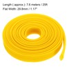 sourcing map Expandable Sleeving,1 3/16-inch 25ft Cable Sleeve, Yellow
