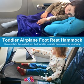 COZYBONDER Toddler Airplane Bed & Travel Essentials - Kids Airplane Seat Extender, Portable Plane Bed for Flights