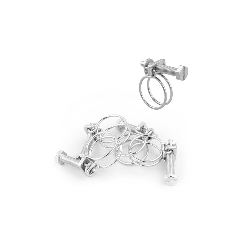 Pisces Double Wire Clips for 20mm Hose (5 Pack)