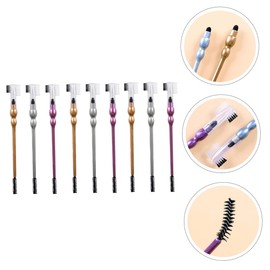 NOLITOY 9-in-1 Double Head Eyebrow Brush Eyelash Comb Spiral Design for Easy Eyebrow Lash Care