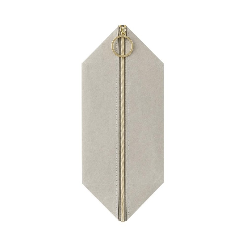 Midori 41840006 Pen Case Pen Tray Pouch, Gray