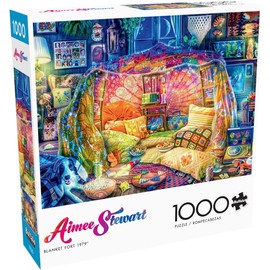 Buffalo Games - Aimee Stewart - Blanket Fort 1979-1000 Piece Jigsaw Puzzle for Adults -Challenging Puzzle Perfect for Game Nights - Finished Size is 26.75 x 19.75