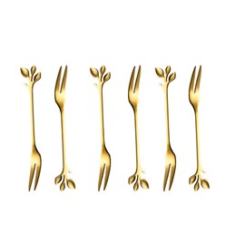 XUNQUCOM 6-Piece Stainless Steel Fork Set