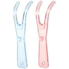 Artibetter Portahilos Dentales 2 Piezas Con Carrete Integrado Y Alambre Plano Mango Antideslizante Para Limpieza Interdental Acceso Fácil a Dientes Posteriores Uso Diario