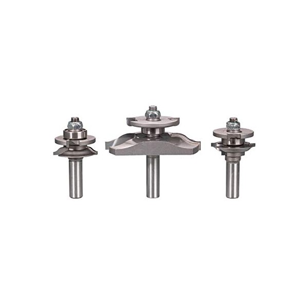 Betop 3pc Raised Panel Door Router bit Set in 1/2"