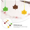 COHEALI 6pcs Decorative Hanging Maple Leaf Pendants for Christmas Vibrant