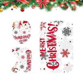 Minicoco Christmas Bathroom Mat Set 3 Piece Merry Christmas Non Slip Bath Rug Christmas Decorations Bathroom Rug Set For Toilet, Outdoor, Bathroom