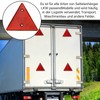 4pcs Triangle Reflector, Triangle Rear Reflector, Red Pendant Reflector Triangles,