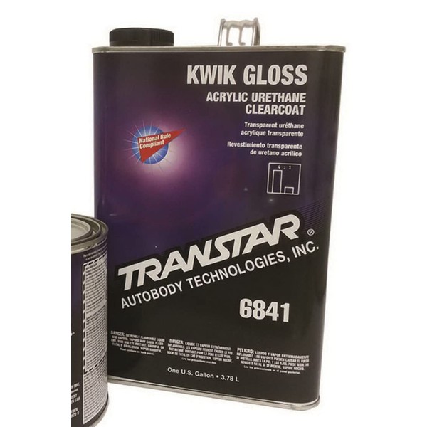 TRANSTAR 6841 Kwik Gloss Clear Coat - 1 Gallon
