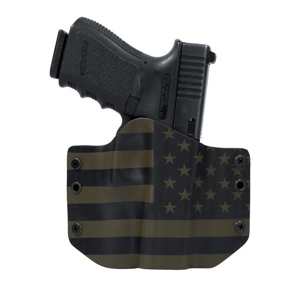 Outlaw Holsters OD Green USA OWB Holster (Right-Hand, Small Shell,