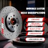 YxpBrake 11.8inch(300mm) Front Brake Disc Rotors & Ceramic Brake Pads