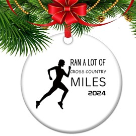Running Ornament, Cross Country Gift, Running Gifts, Marathon Ornament, 2024 Christmas Ornament