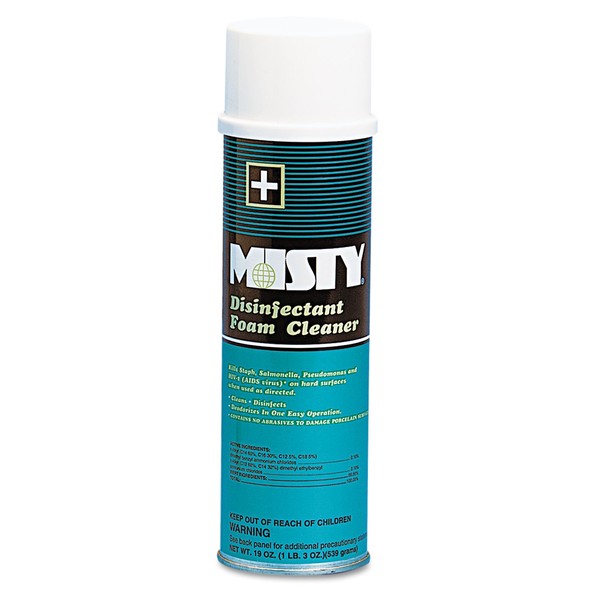 Misty A25020ct Disinfectant Foam Cleaner Fresh Scent 19Oz Aerosol 12/Carton (Amr1001907)