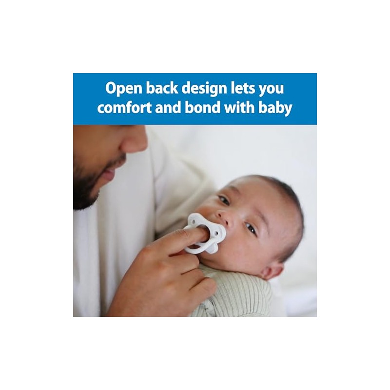 Dr. Brown's HappyPaci - Chupete para bebé, azul, azul claro,