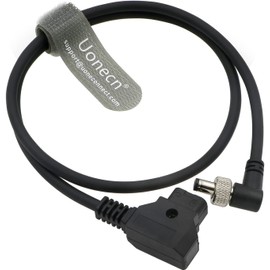 Uonecn DC 2.1 5.5mm Right Angle to Tap D-Tap Power Cable for Anton Bauer Kable Video Devices PIX-E7 7 Touch Screen Display