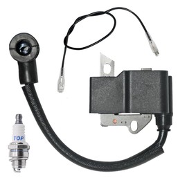 4137 400 1350 Ignition Coil Fit for Stihl FC75 FC85 FS75 FS80 FS80R FS85 FS85R Trimmer Lawnmower with Spark Plug