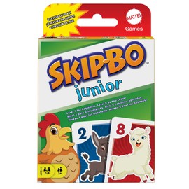Mattel Games Skip-Bo Junior Card Game for Kids and Game Night, 2 Levels of Play & Kids Can Grow As They Learn with 2-4 Players