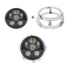5.75in Round Headlight Mounting Bracket Stable Firmly Fixed Iron Universal