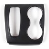 car-attention Matt Black Central Gear Shift Panel Cup Holder Cover