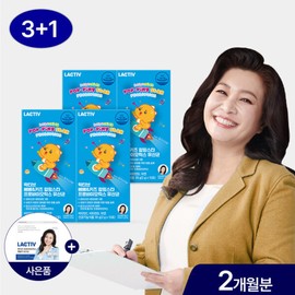 Lactibe (현대Hmall)락티브 오은영 베베키즈 팝핑스타 프로바이오틱스 유산균 60포/2개월분 (Hyundai Hmall) Ractive Oh Eun-young Bebe Kids Popping Star Probiotics 60 Sachets/2 Months Supply