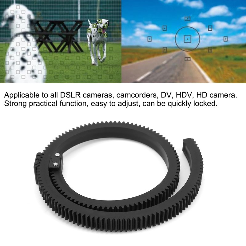 Adjustable Follow Focus Len Gear Ring Belt for SLR DSLR