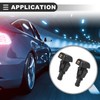Motoforti Front Windshield Wiper Nozzles, for Nissan Titan 2004-2015, Plastic,