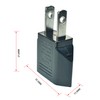 WPJCS EU to US Travel Plug Adapter, Socket Power Converter,Light,