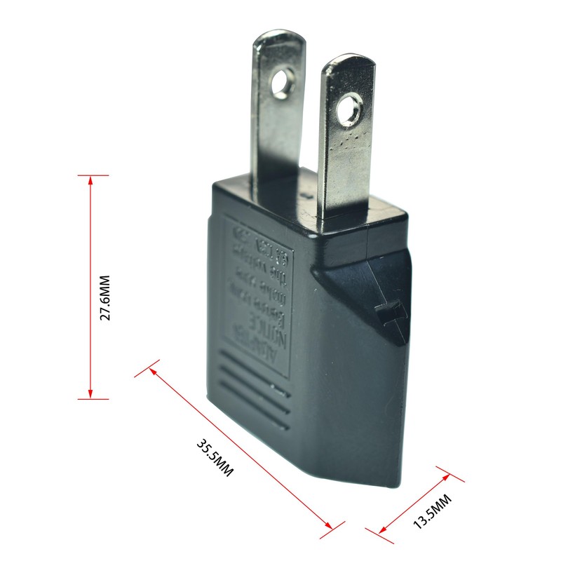 WPJCS EU to US Travel Plug Adapter, Socket Power Converter,Light,