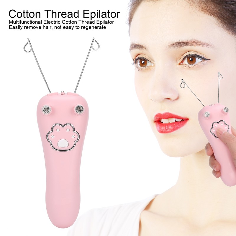 USB Charging Electric Cotton Thread Epilator Facial Body Hair Removal
