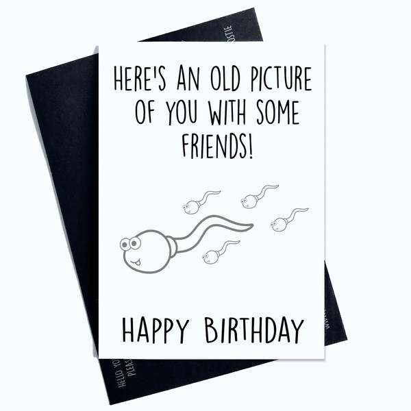 Peachy Antics Funny Birthday Card For Him For Her Heres