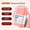 KAFENDA Password Book with Alphabetical Tabs, Address Book for Website