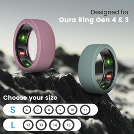 MAKCPOIMER 10 Pack Ring Cover for Oura Ring Gen 4/3, Silicone Protector for ULTRAHUMAN Ring AIR Working Out Accessories Men Women (All 10 Colors-4, S (6/7/8/9/10/11))