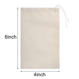 BUYLONG 20 Pack Cheesecloth Tea Bags, 4 x 6 Inch, for Filtering, Reusable Tea Filter Bags for Empty Tea Bags, Loose Tea, Spice Bags, Soup Bags for Cooking, Cold Brew Coffee Bags, Muslin Filter Bags