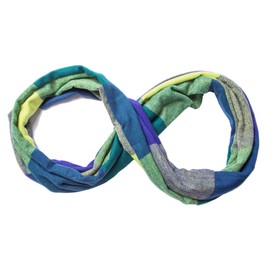 Lovacely Fashion Infinity Scarf Plaid & Tartan Lightweight Travel Scarves for Women Girls Ladies with Hidden Zipper Pocket WBK-07