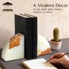 Modern Wedge Shaped Marble Bookends – Hand Carved, Polished Stone