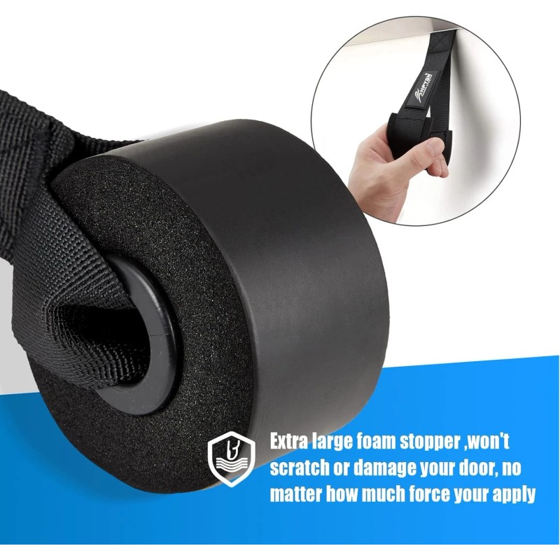 HPYGN Door Anchor for Resistance Bands, Home-Gym Workout Exercise Black