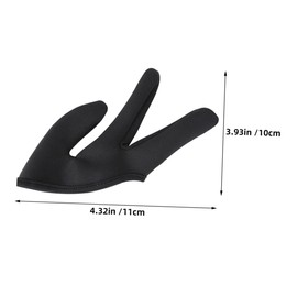 SAFIGLE 2Pcs Heat Resistant Hair Styling Gloves Three Finger Design for High Temperature Protection During Curling and Straightening Comfortable Insulation Gloves for Hair Coloring