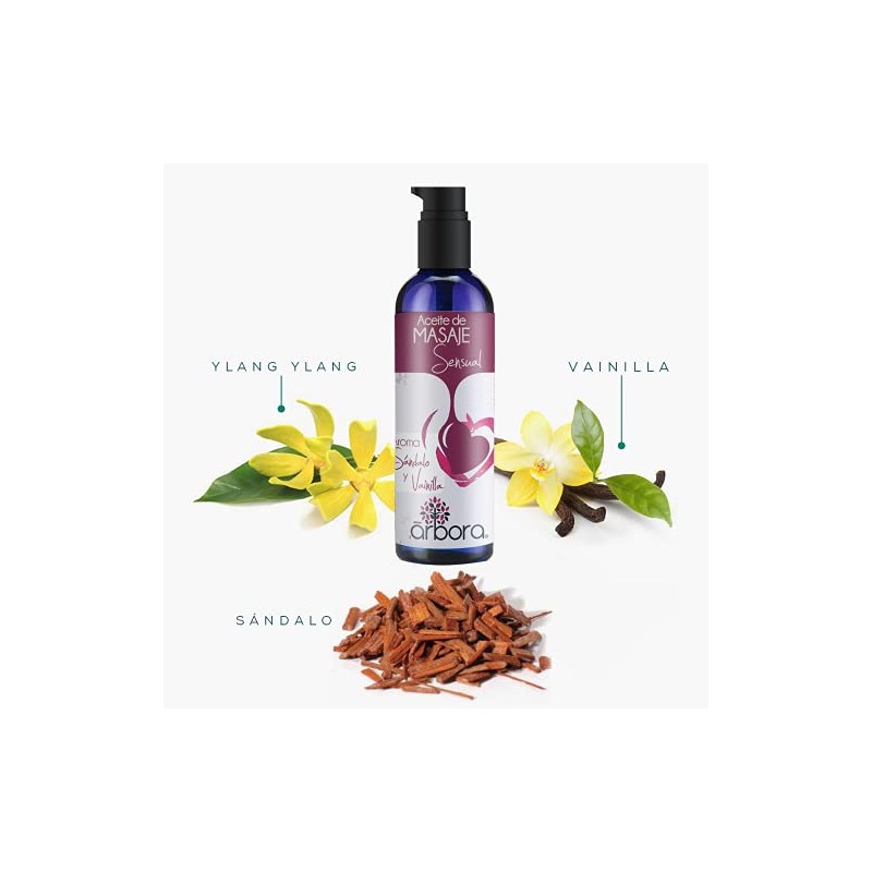 Árbora 2 Pack Aceites de Masaje Aroma Cítrico + Vainilla,
