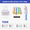 ZHITING RJ45 Crimping Pliers Network Connector Set with 12 x