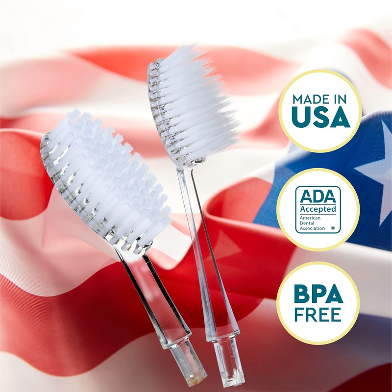 RADIUS Toothbrush Replacement Brush Heads 2-Count Improve Gum Health &