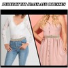 BLMHTWO 2PCS Invisible Elastic Belt, Adjustable No Show Belts No