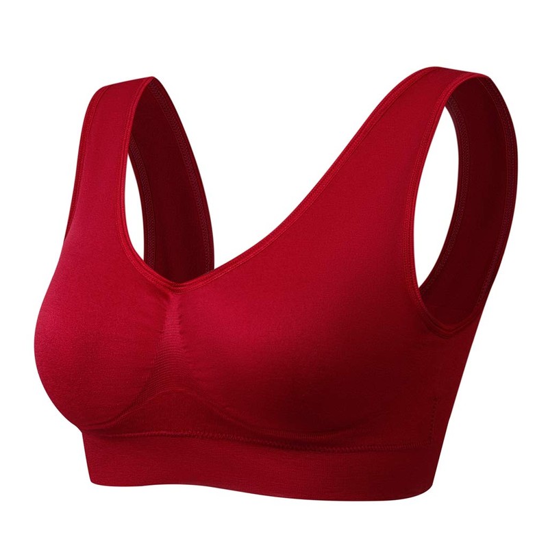 Vermilion Bird Women's 3 Pack Seamless Comfortable Sports Bra with