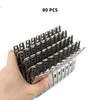 HEEHEE 80PCS Stainless Steel Clothes Pins Strong Grip Keep Organized